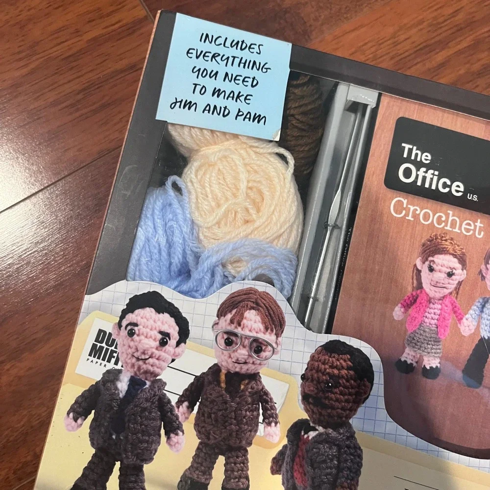 The Office Crochet Kit Dunder Mifflin Characters Jim Pam Michael Dwight New